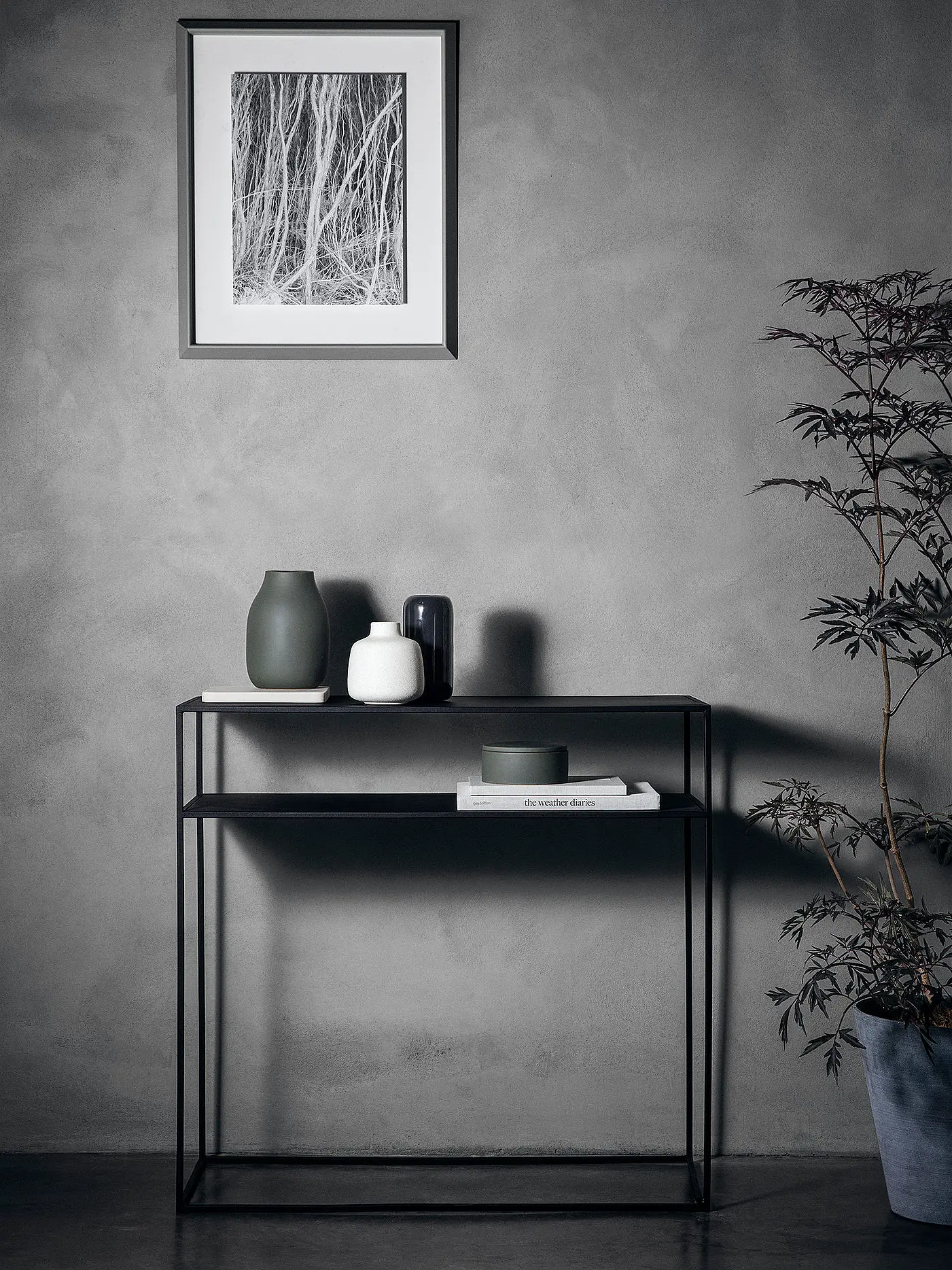 BLOMUS | Sideboard FERA 80x85x35cm Mourning Dove | grau